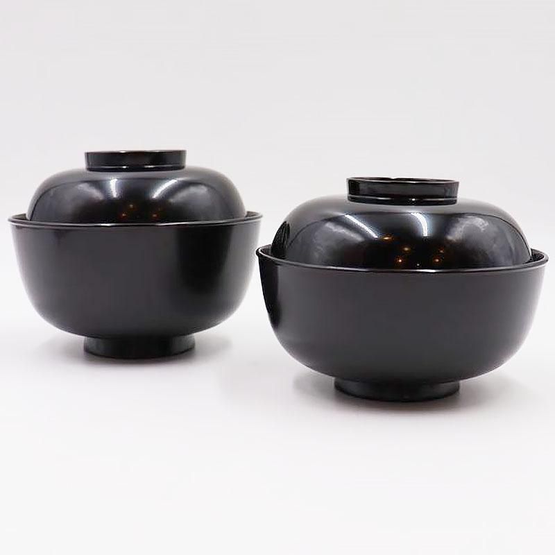 黒塗り 真塗 四つ椀 昭和 和食器 普段使い おもてなし アンティーク