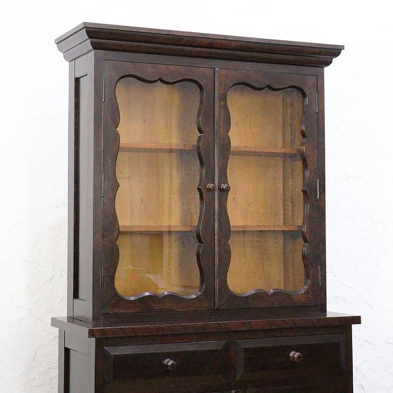 キャビネット 民芸食器棚 日本製 松本民芸 昭和中期 58型