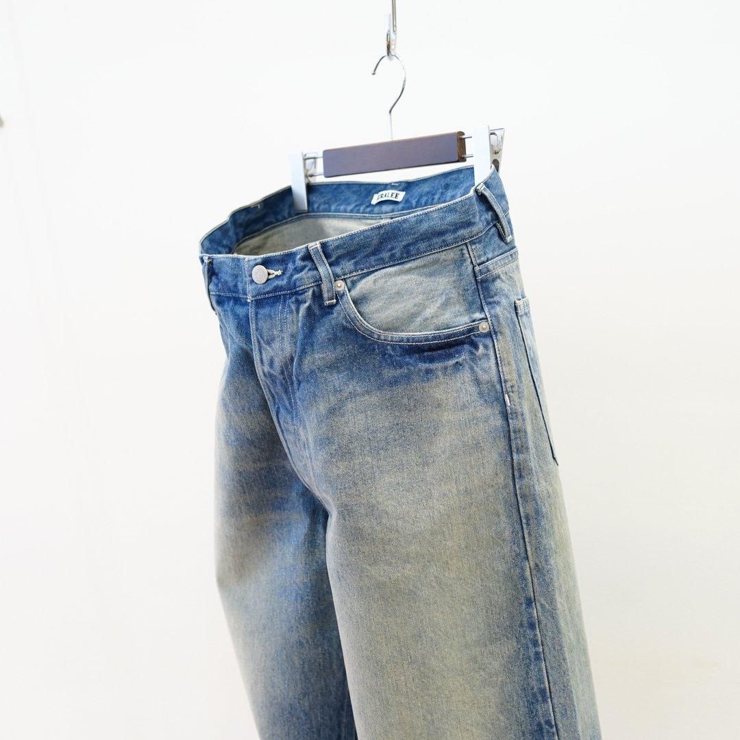 AURALEE (オーラリー) Selvedge Faded Heavy Denim Wide Pants