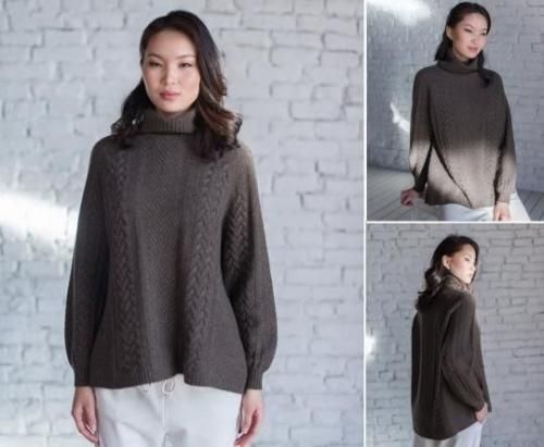 ヤク100% パターンデザイン・タートルセーター サイズL - CARINO FairTrade