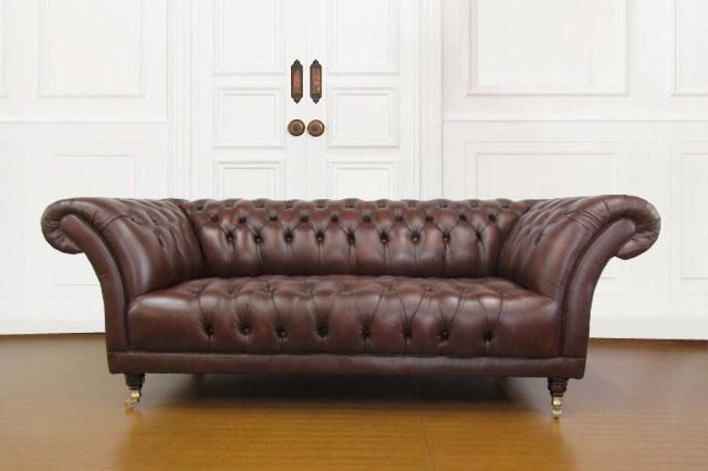 グッドウッド 3シーター チェスターフィールドソファ アンティーク