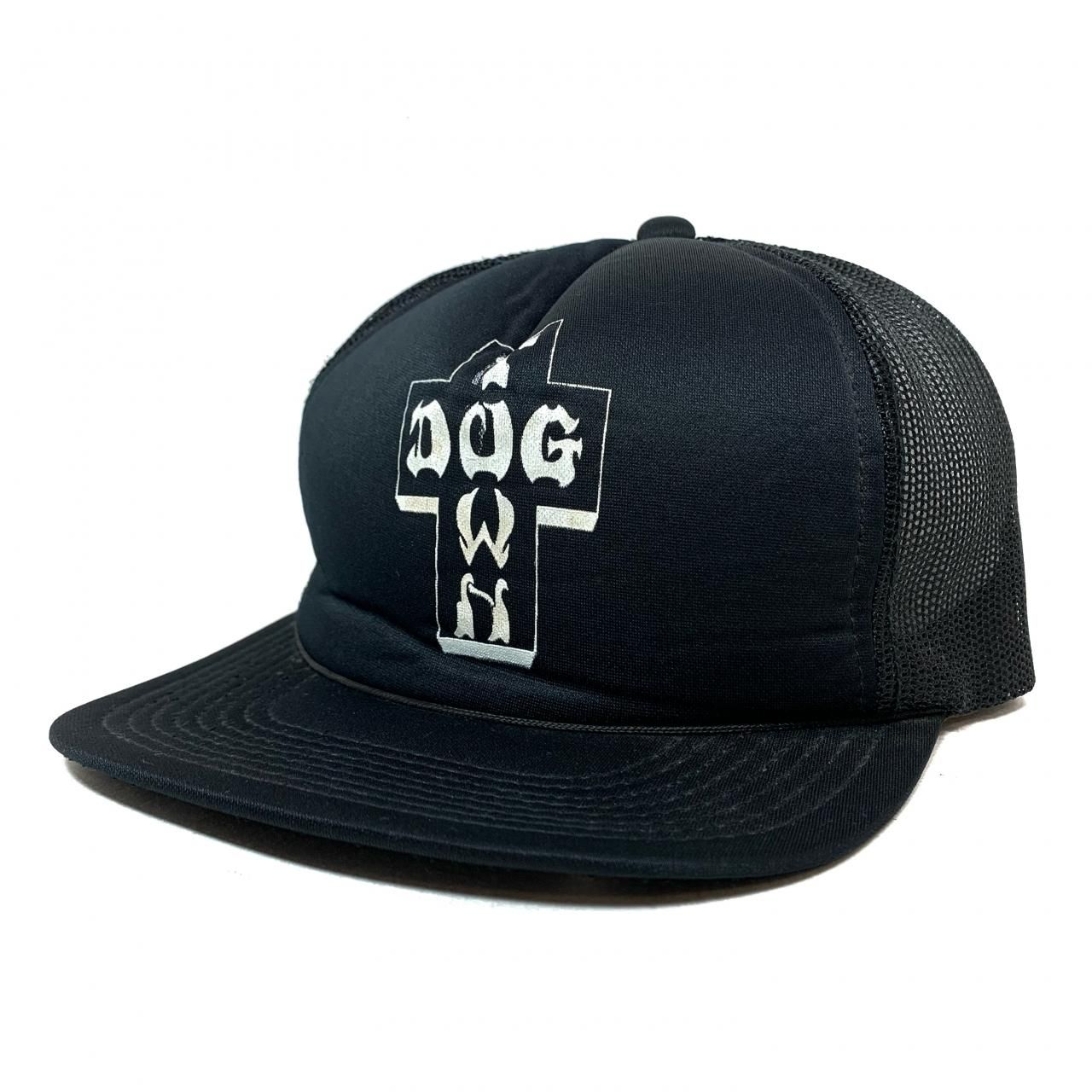 80s～90s DOGTOWN Logo 5 Panel Mesh Cap 黒 ドッグタウン メッシュ