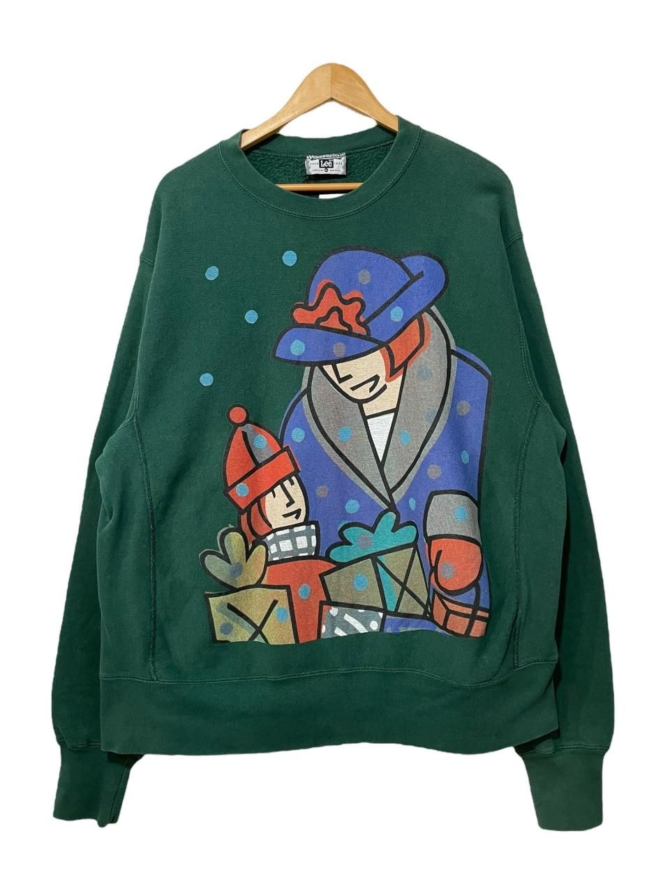 USA製 90s USPS Print Sweatshirt 緑 XL アメリカ合衆国郵便公社