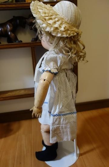 即納！アンティーク ビスクドール ジュモー オープンマウス リクレイム