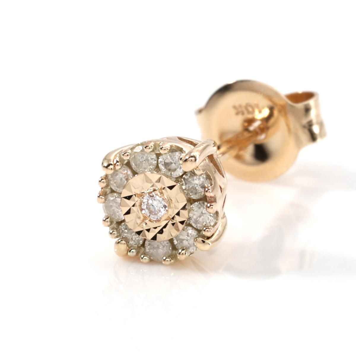 ダイヤモンド 10K イエローゴールド ピアス 5mm E2427-10Y - AVALANCHE