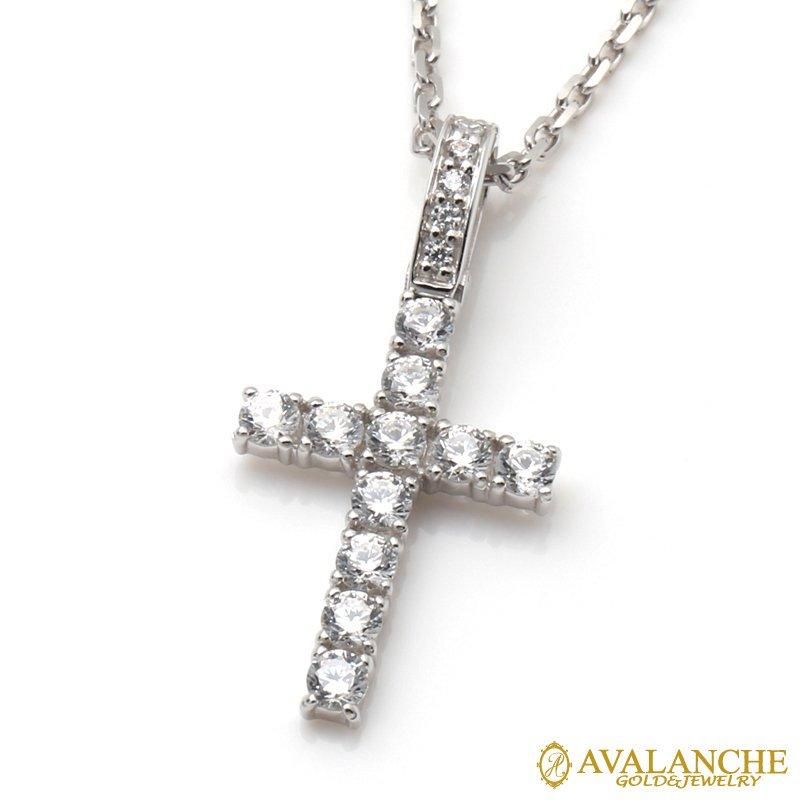 10K ホワイトゴールド ネックレス&ペンダント 40cm-45cm 3-14330-02