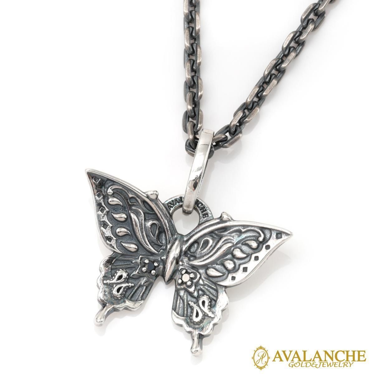 ダイヤモンド シルバー ネックレス&ペンダント 45cm-50cm いぶし加工 3