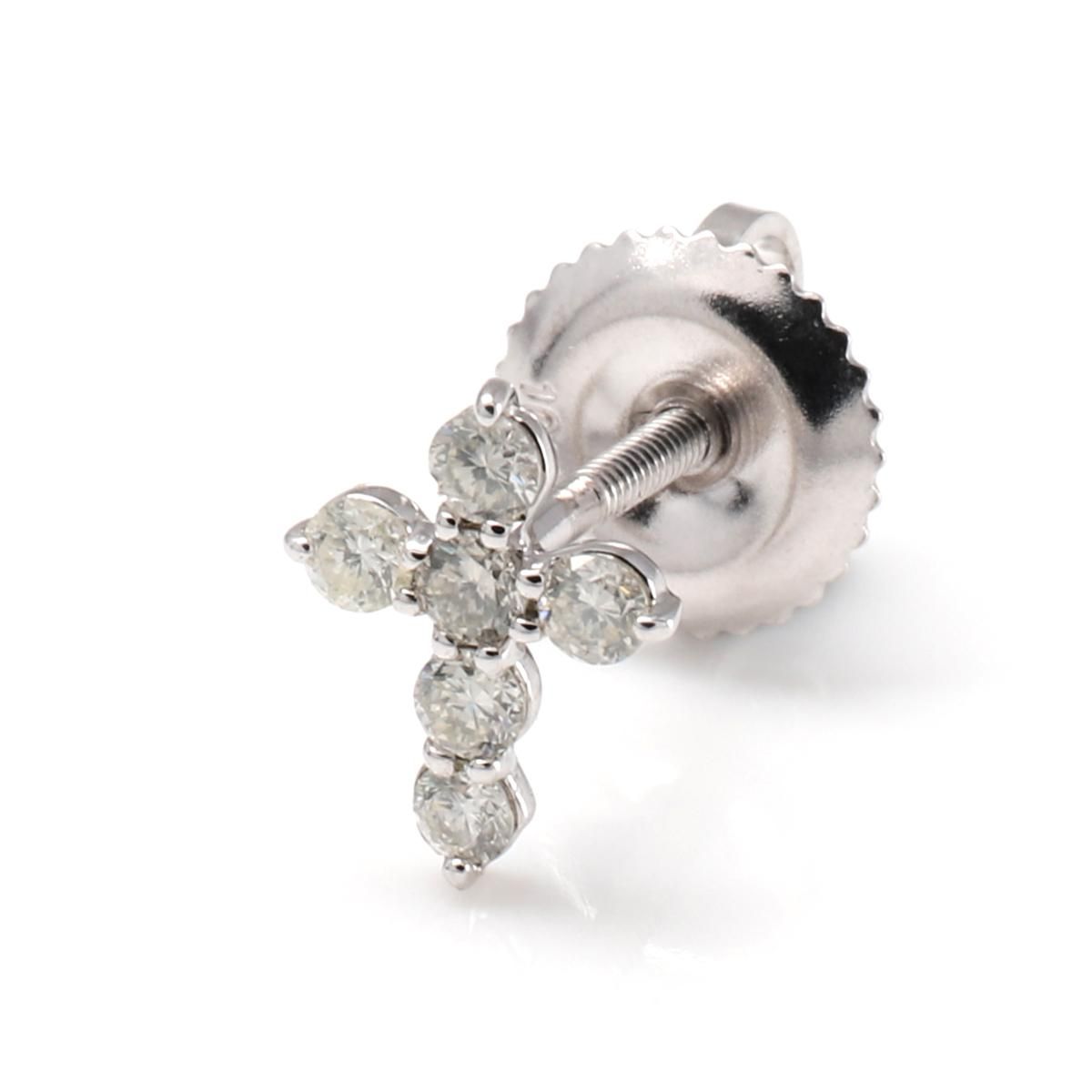 ダイヤモンド 10K ホワイトゴールド ピアス A0129945-WG - AVALANCHE