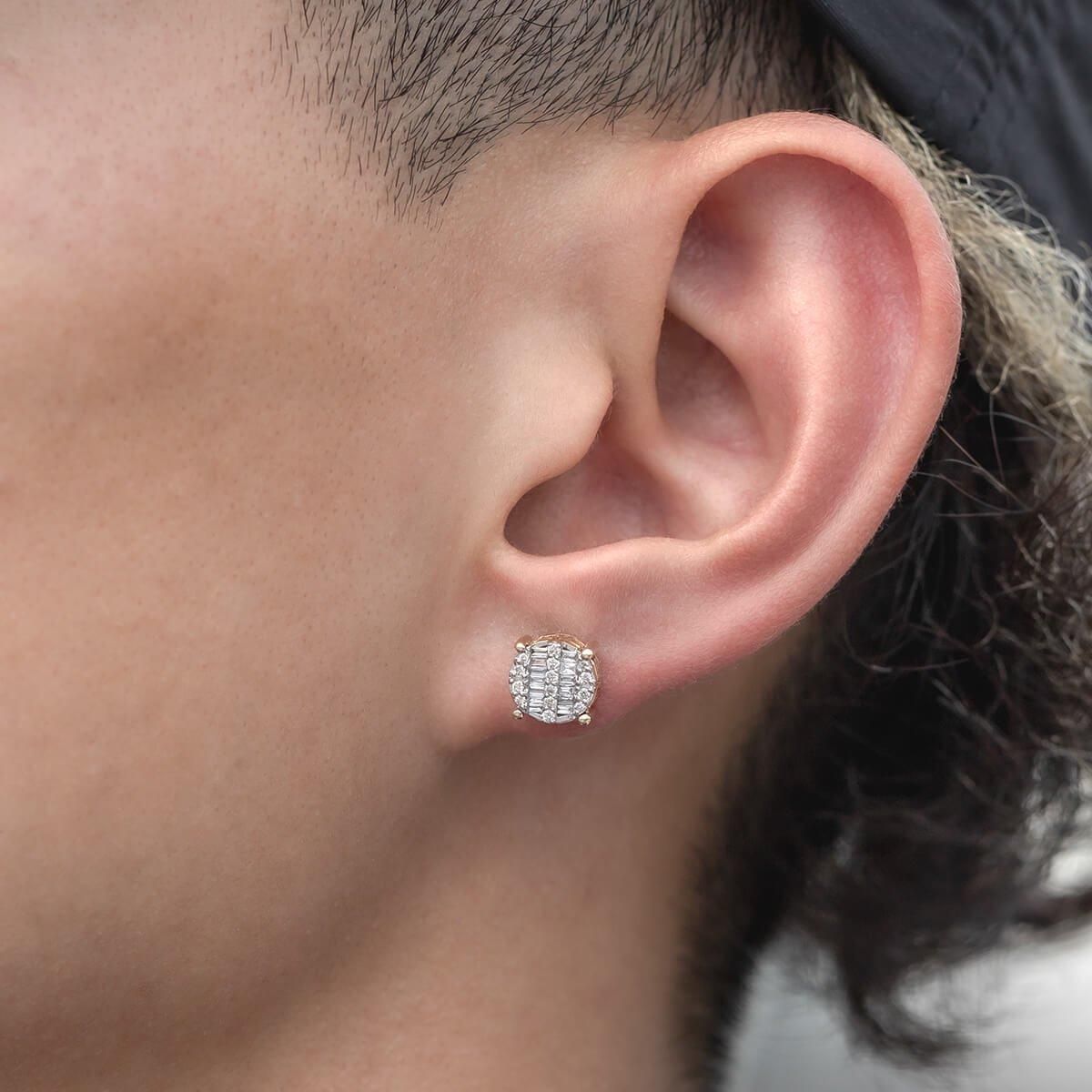 ダイヤモンド 10K イエローゴールド ピアス 8mm A135836 - AVALANCHE