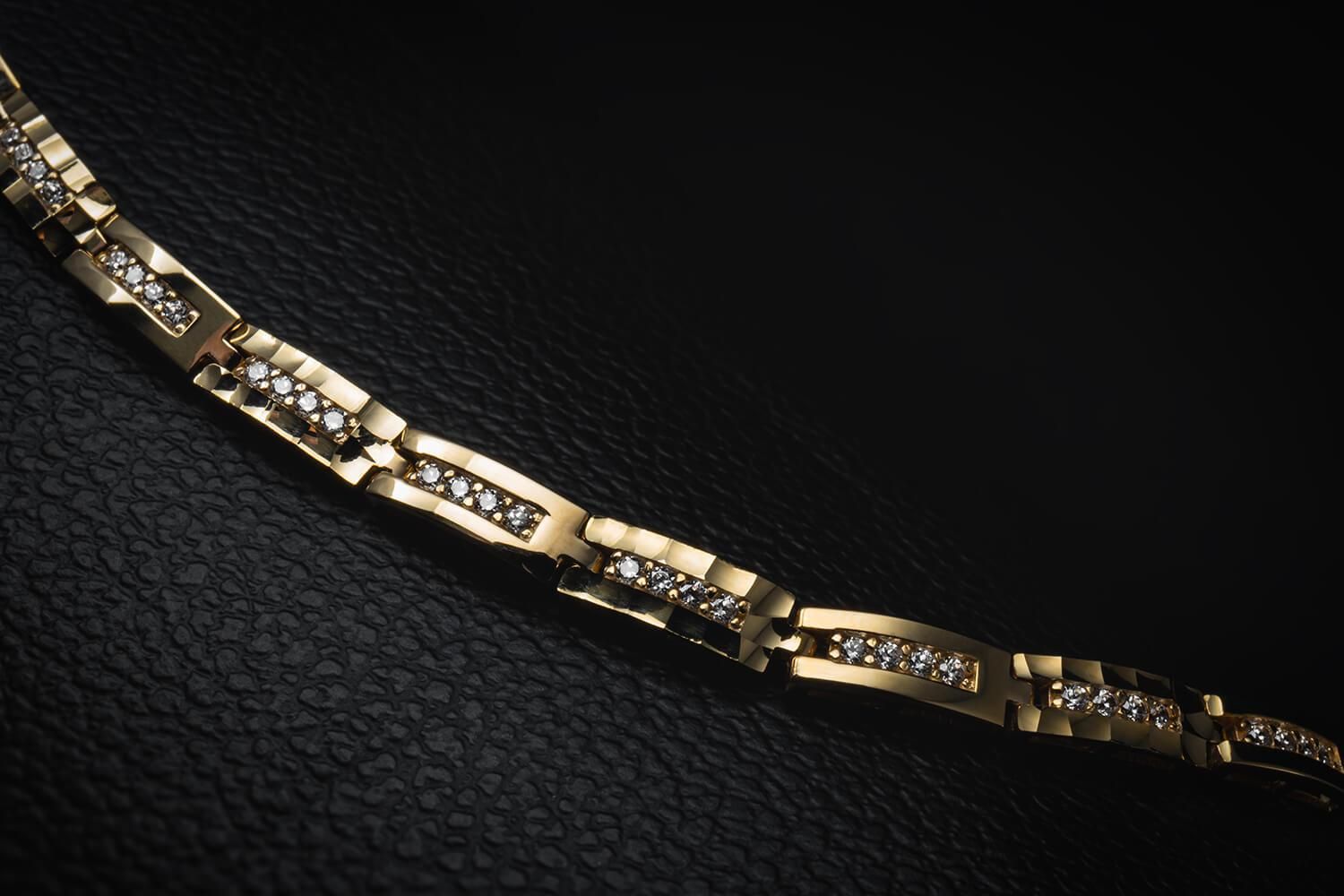 10K イエローゴールド ブレスレット 幅3.5mm 18cm ALCC99 - AVALANCHE