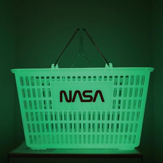 GLOW 蓄光 ショッピング バスケット 買い物かご SHOPPING BASKET NASA
