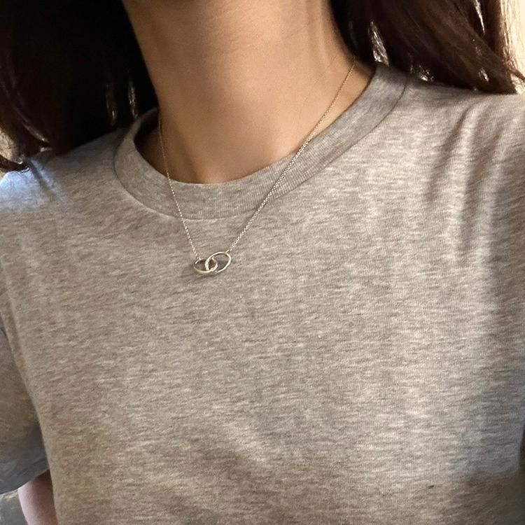 ダブルループネックレス シルバー ヴィンテージ|ティファニー TIFFANY