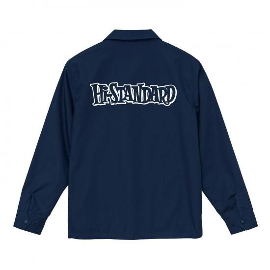 HS LOGO COACH JACKET（NAVY） - Hi-STANDARD OFFICIAL WEB STORE
