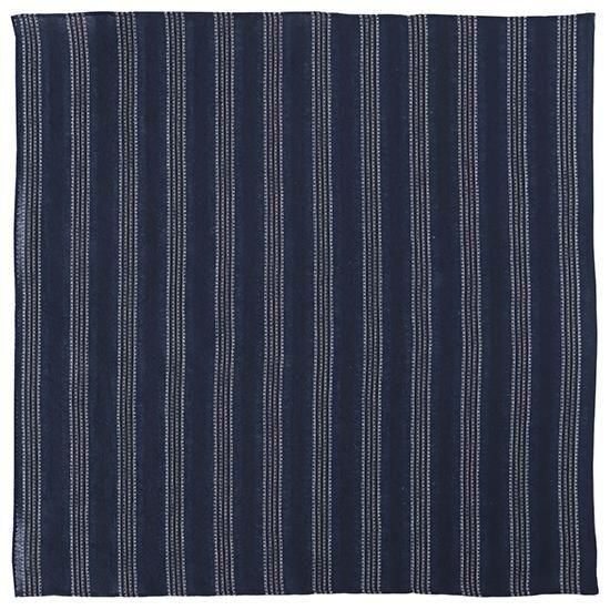 ネイビーカラミストライプハンカチ | H TOKYO ハンカチ | OLD