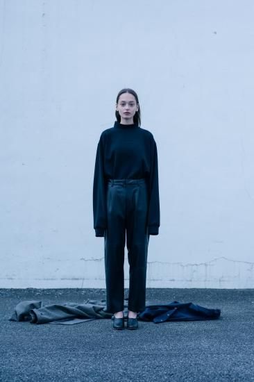 stein | シュタイン FAKE LEATHER TROUSERS(BLACK) / フェイクレザー