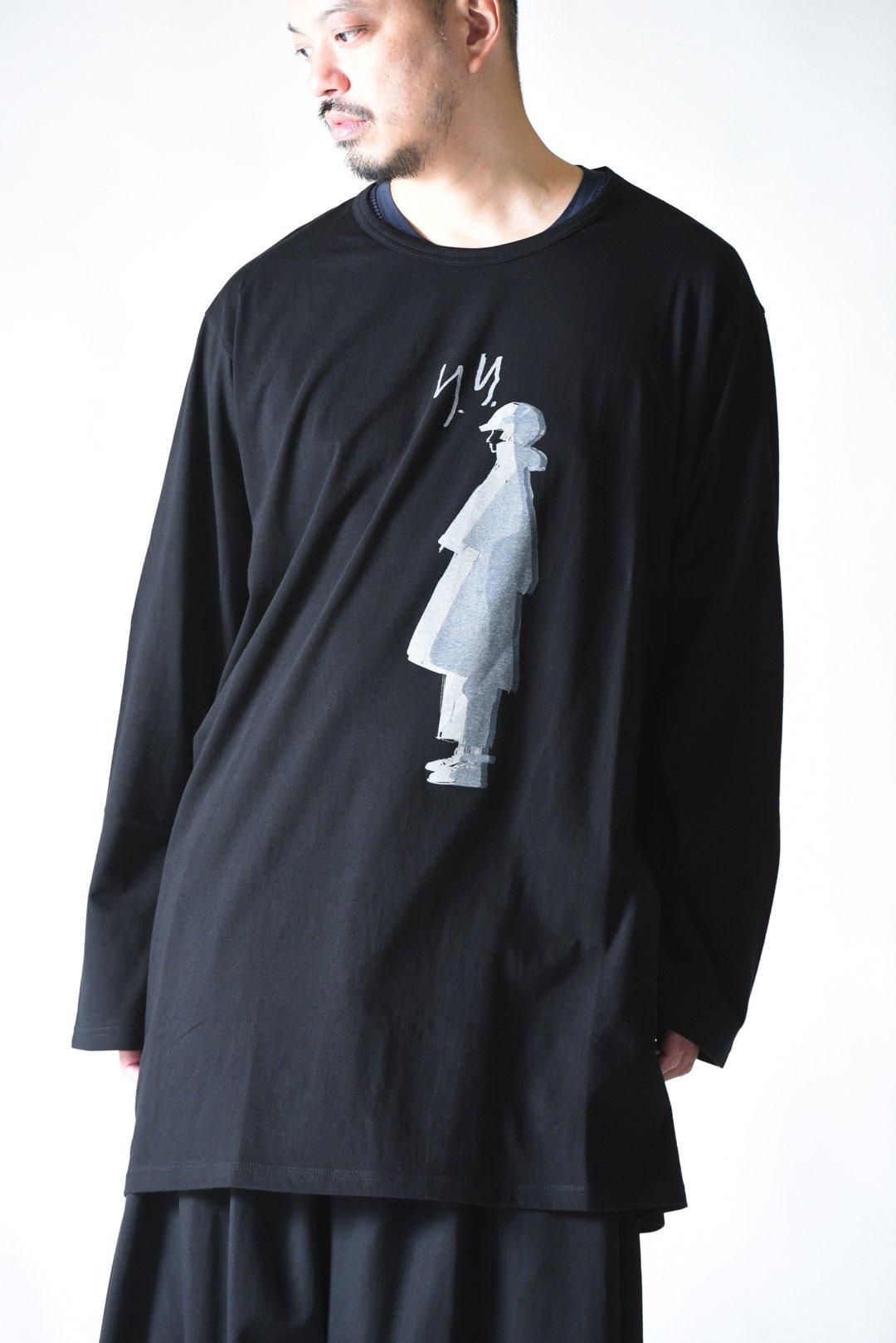 Yohji Yamamoto POUR HOMME 「デッサン画」プリントBIGロングスリーブ