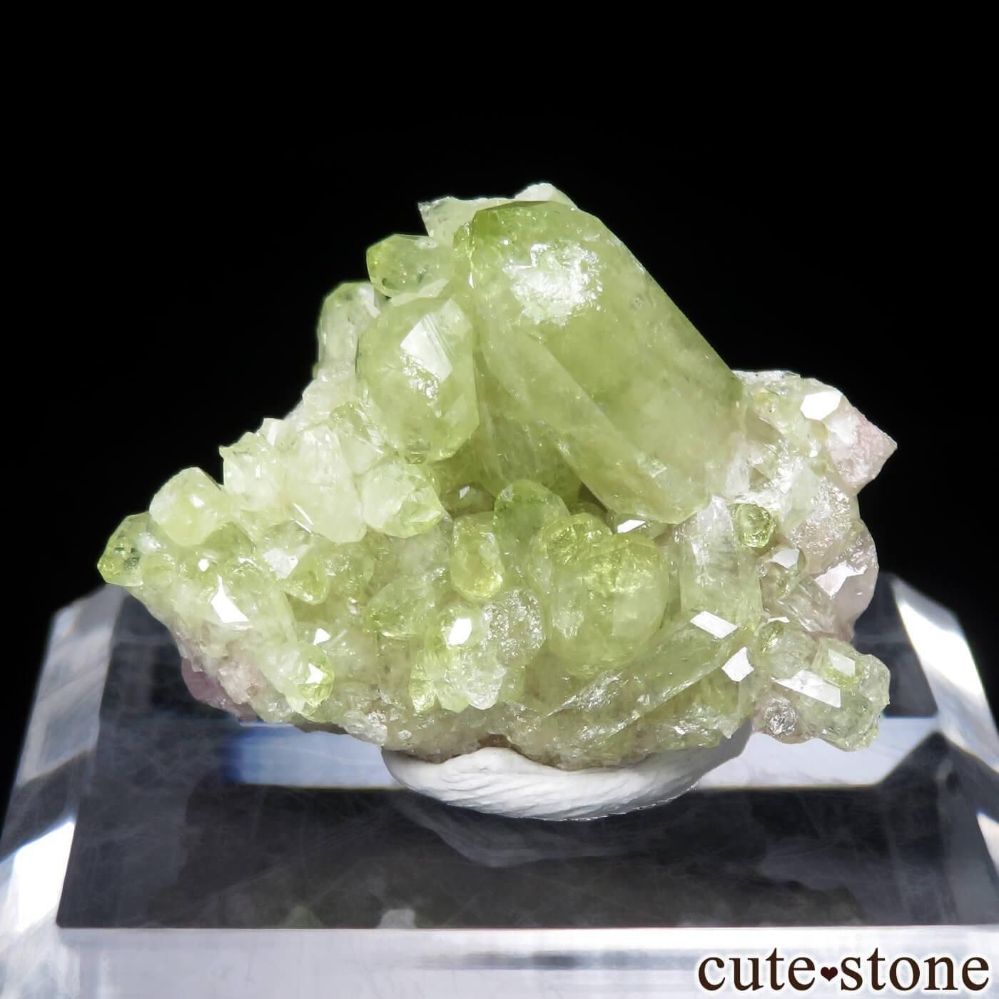 カナダ ケベック州 Jeffrey Mine産 ベスビアナイトの原石 No.17 - cute