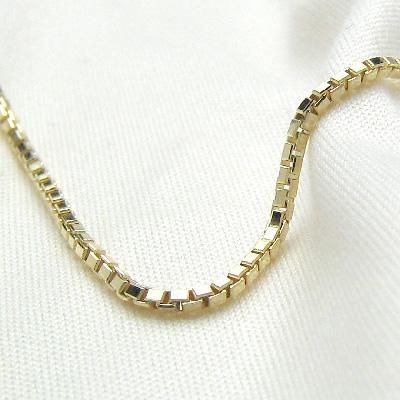 K18イエローゴールド ベネチアンブレスレット 18cm 1.4mm | ネックレス