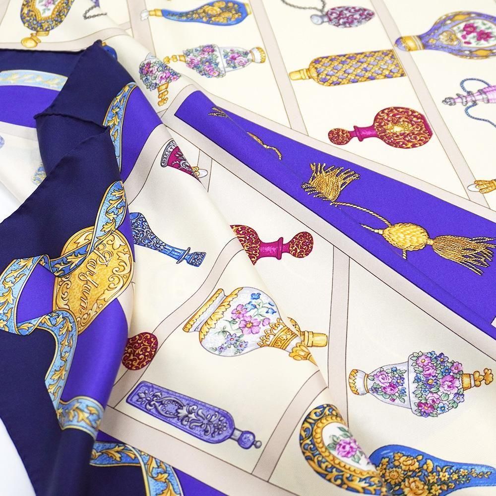 香水瓶(CM5-329)伝統横濱スカーフ大判シルクツイル - Marca(マルカ