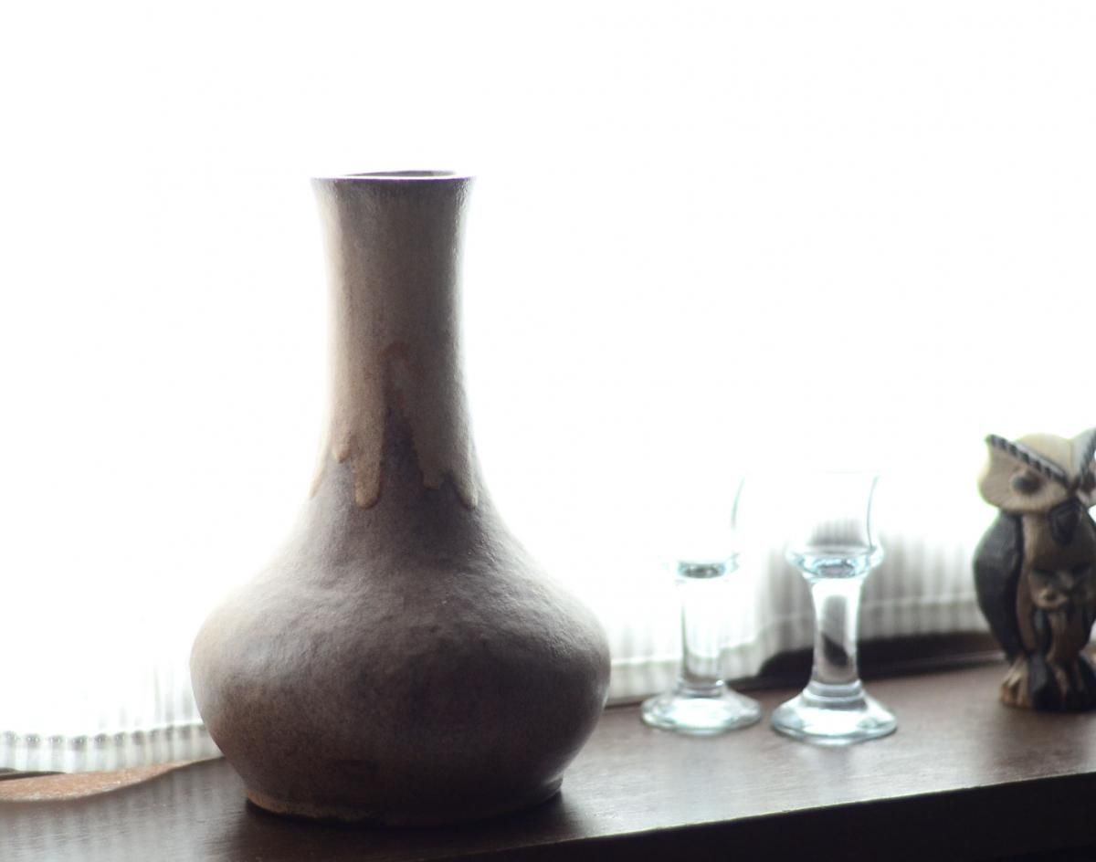 ヴィンテージ ドイツ製 ミッドセンチュリー 陶器の花瓶