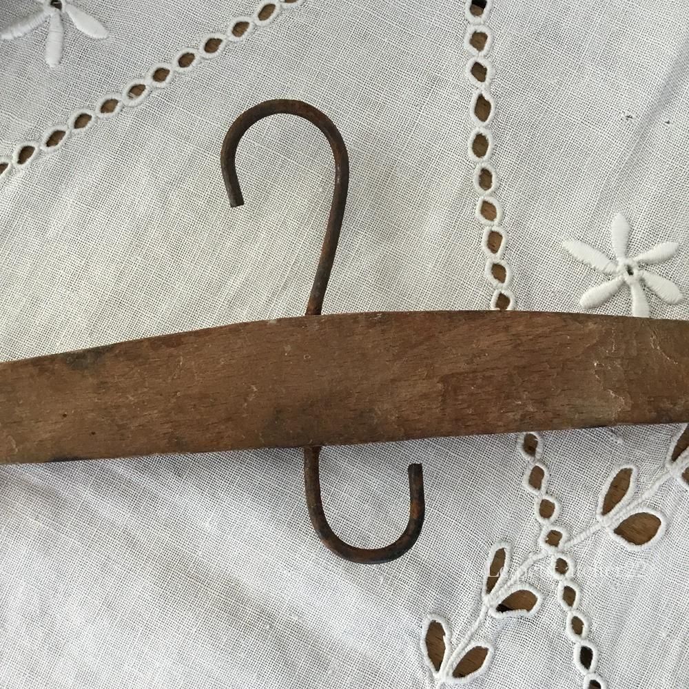フランス アンティーク ハンドメイド 木製ハンガー 32.5cm
