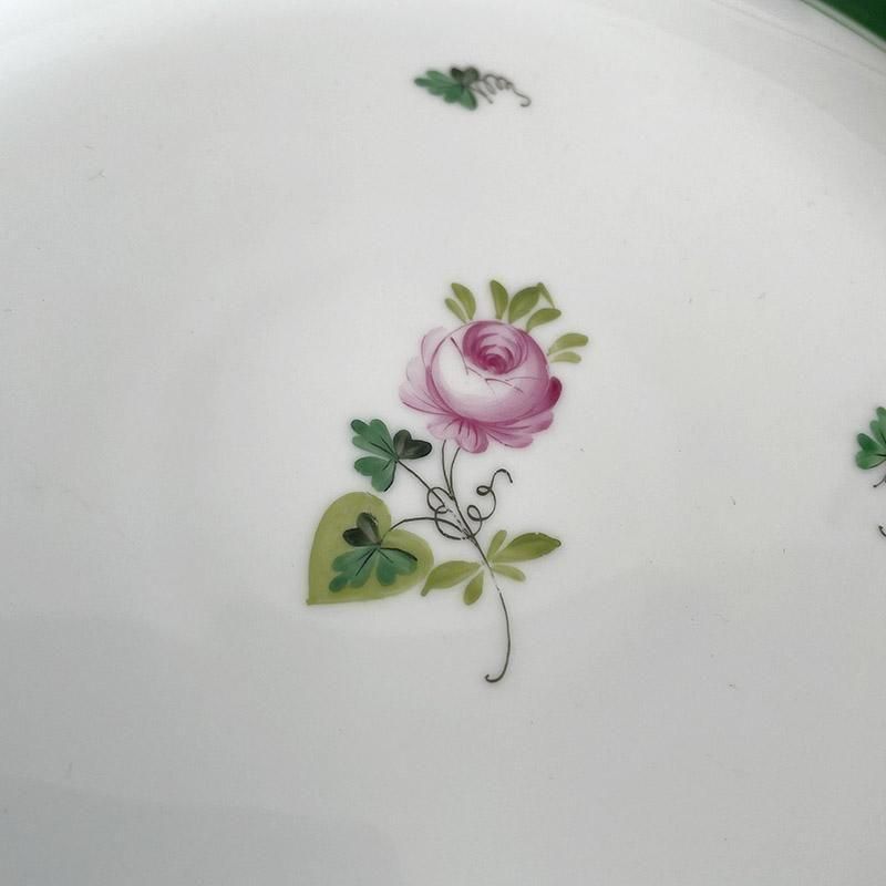 ヘレンド ケーキ皿 ウィーンの薔薇 持ち手付き