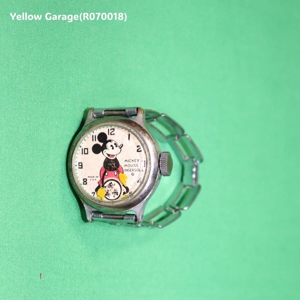 ミッキーマウス腕時計1930年代製金属製アンティーク
