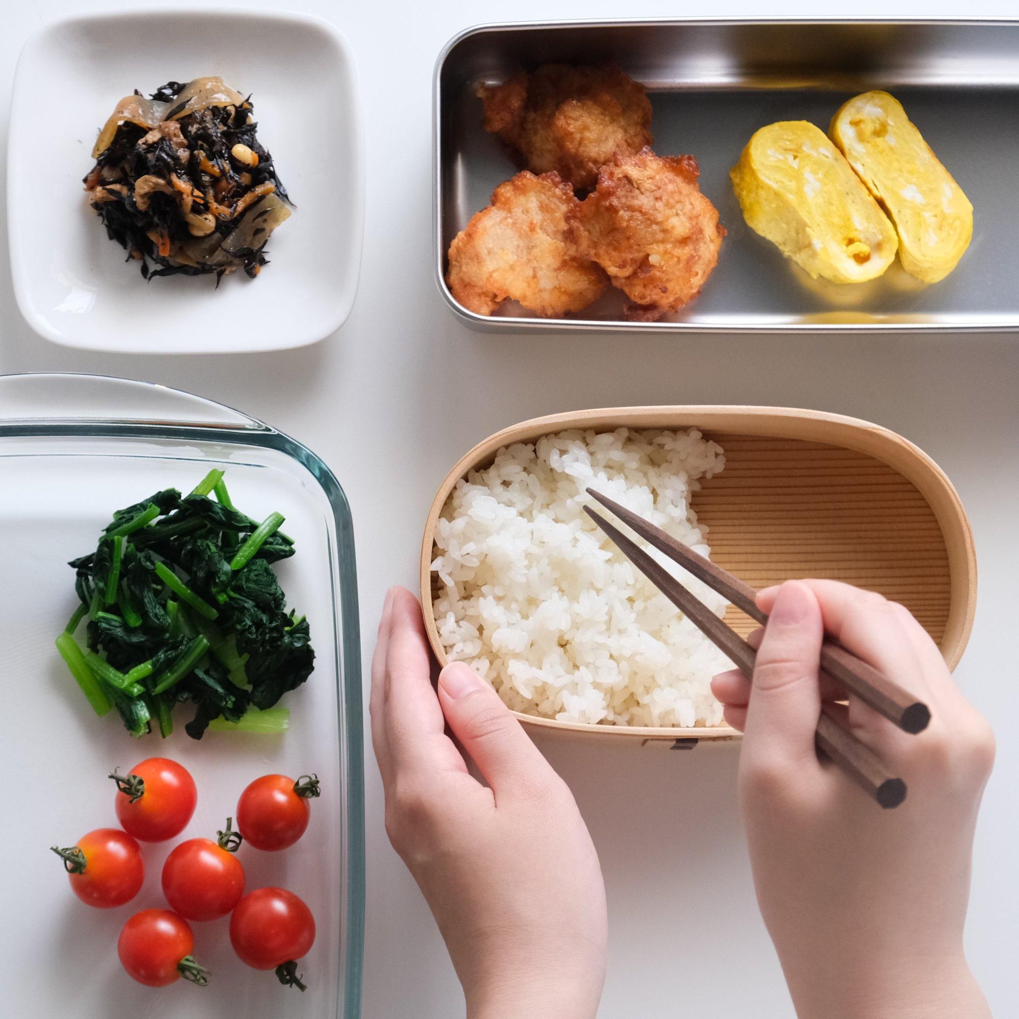 柴田慶信商店 曲げわっぱ 小判弁当箱 (小・中・大) - katakana