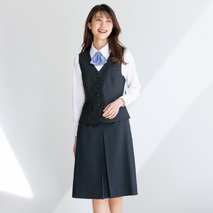 AS2337（ボンマックス）BONOFFICE タイトスカート グレイ 紺 イージー