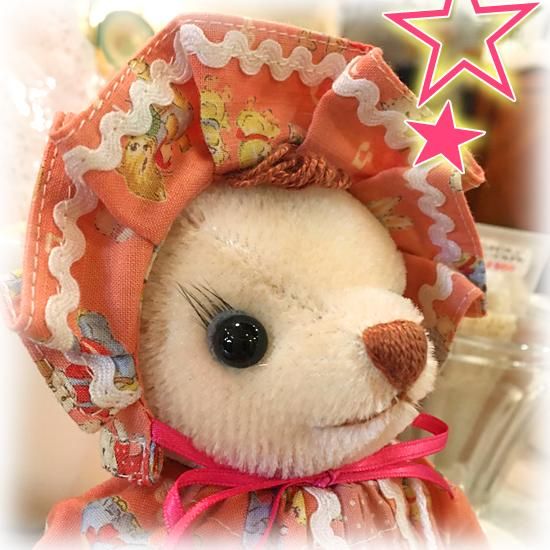 テディベア ハンドメイド ai bear 手のひらサイズ 11㎝ うさぎ 作家