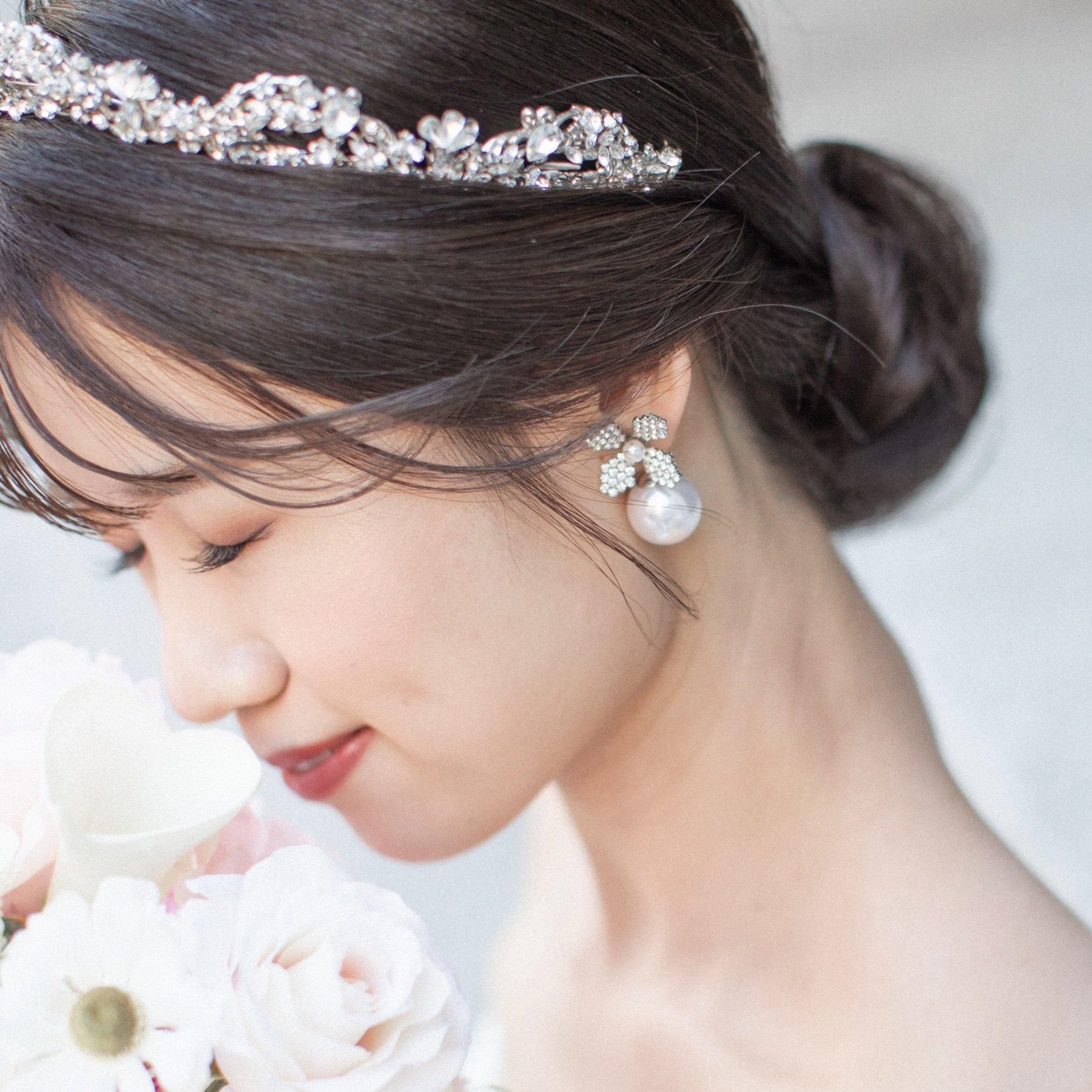 June Duet Studパールイヤリング｜エリザベスバウアー｜インポート