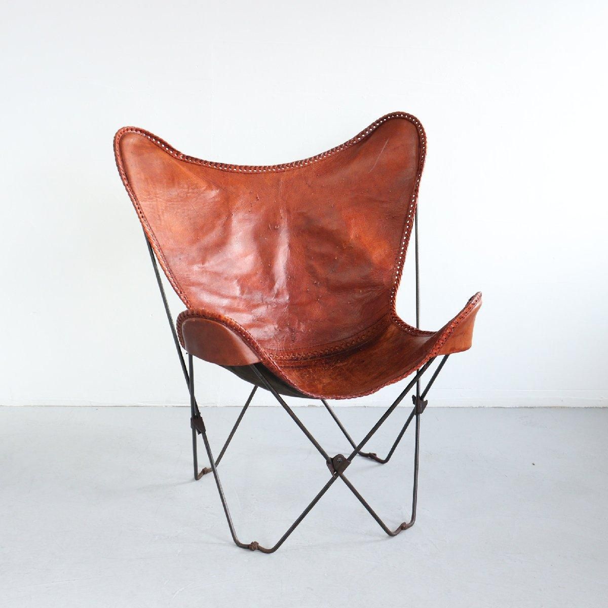 ヴィンテージ バタフライチェア 椅子 革 -通販-ローズボールアンティークス