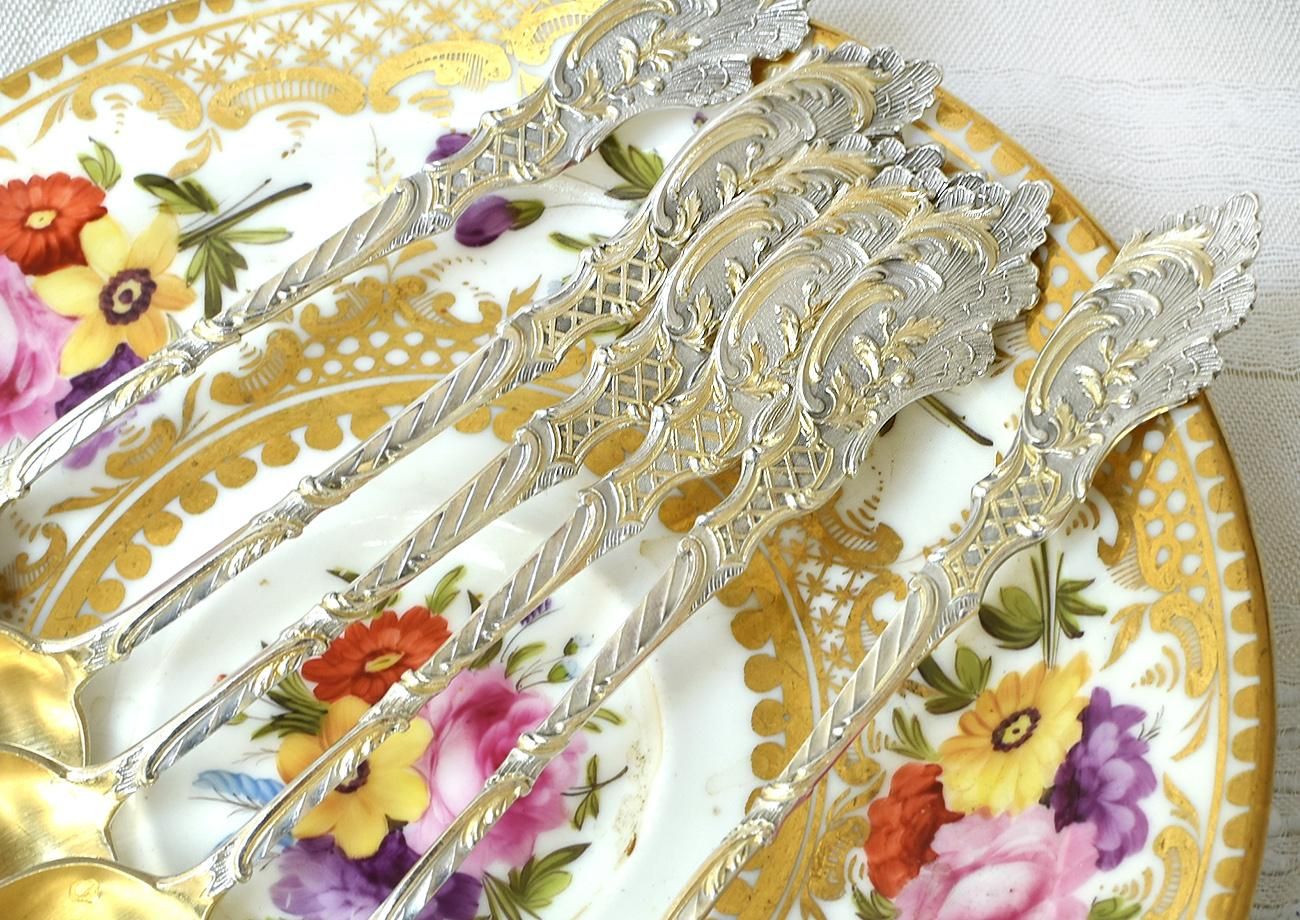 リード＆バートン】純銀 スターリング／ティースプーン「レ・サンク