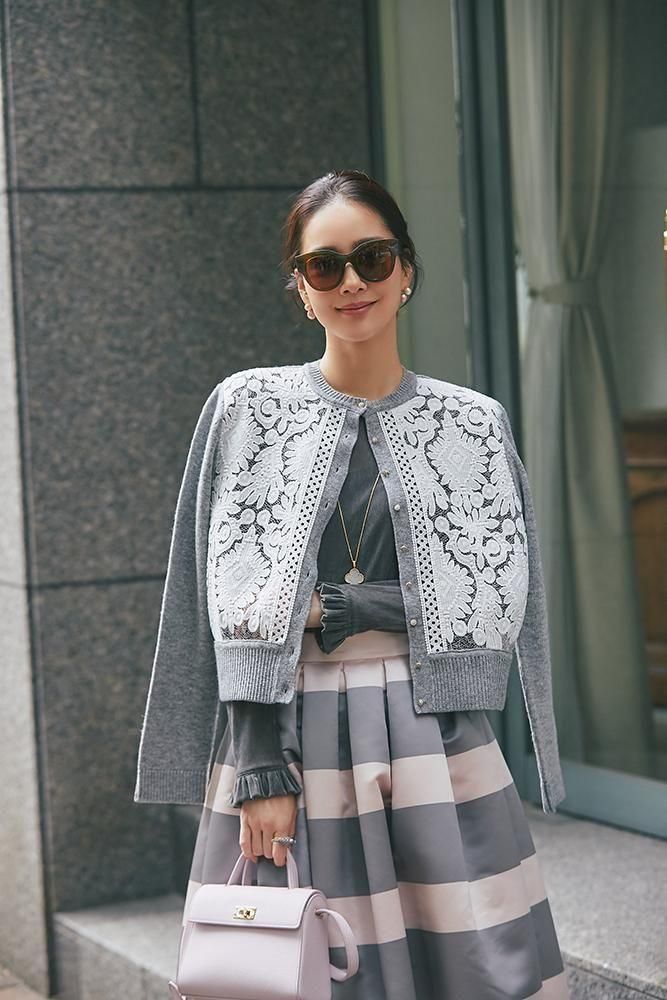 ベロアタッチシアートップス(グレー) - seventen