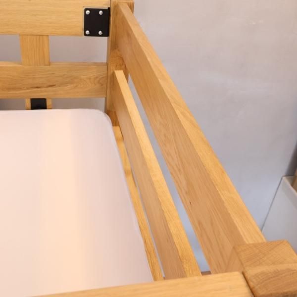 人気の無印良品(MUJI)のオーク材セミシングルハイベッド/マットレス