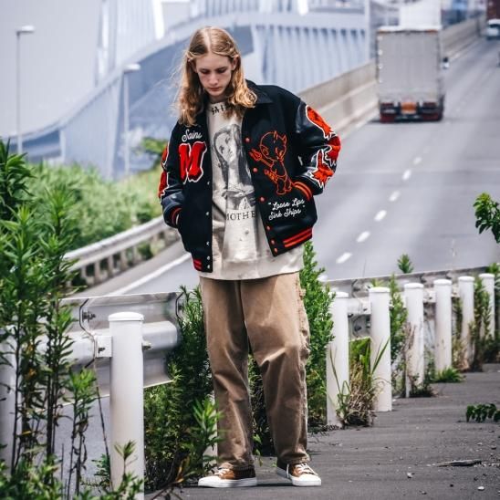 SAINT MXXXXXX(セントマイケル) 商品ページ - VARSITY JKT DEVIL M / BLACK