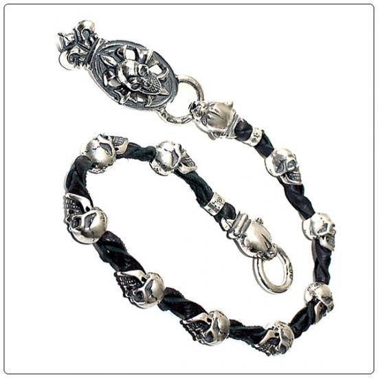 GABORATORY (ガボラトリー/ガボール) ウォレットチェーン スカル オン