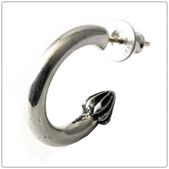 クロムハーツ（Chrome Hearts）ピアス プレーンフープ 【クロム