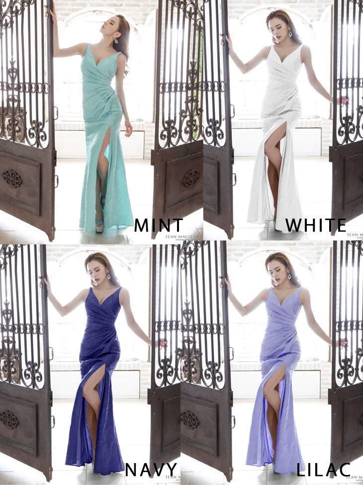 JEAN MACLEAN/ジャンマクレーン]フクレジャガードロングドレス