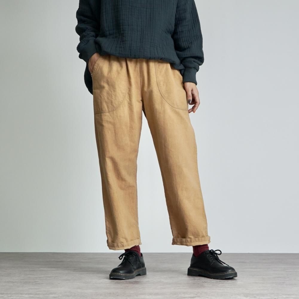 スッキリサルエルパンツ | ブラウン - UZUiRO/公式オンラインショップ