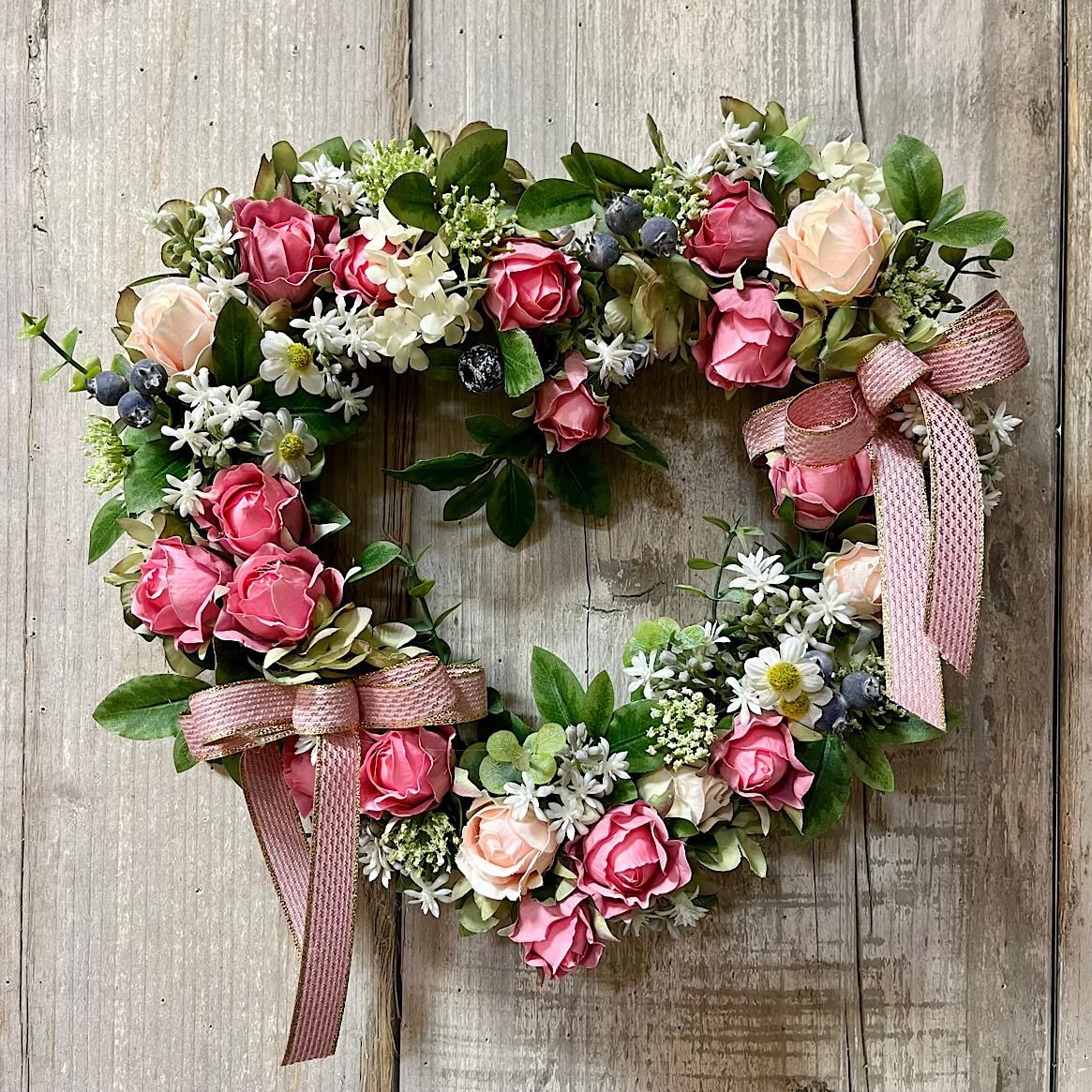 ハートのフラワーリース - カントリーマム オンラインショップ 相澤