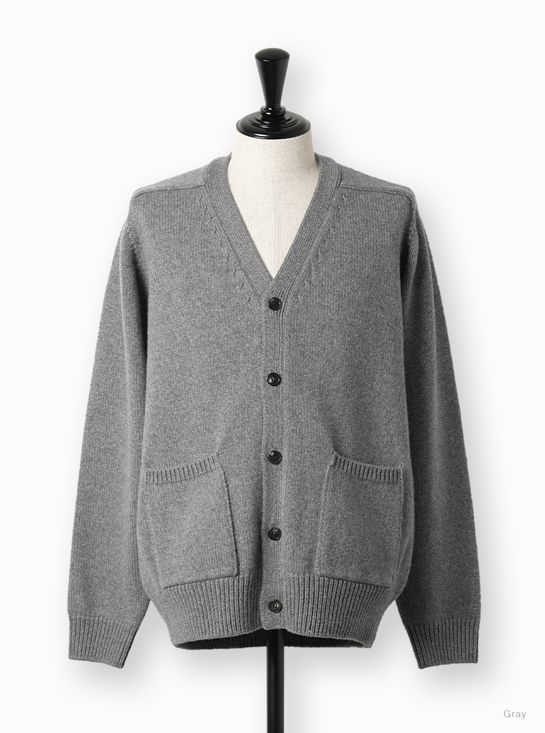 Essential HEAVY WEIGHT INNOCENT CASHMERE V NECK CARDIGAN - BATONER