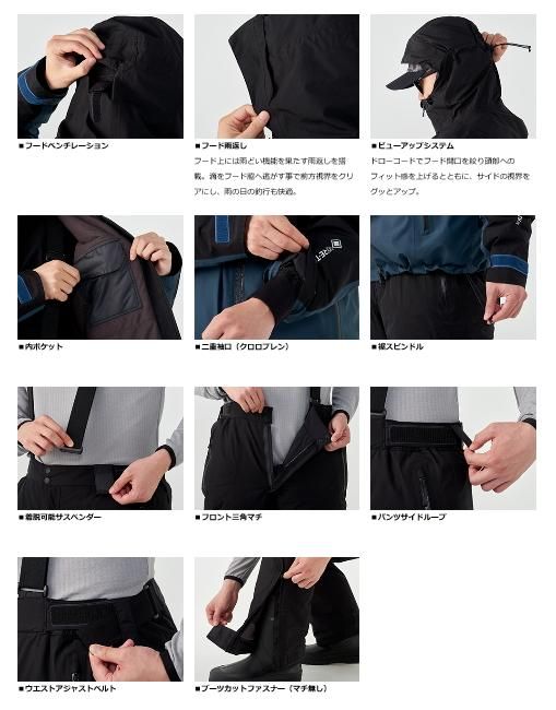 ダイワ ゴアテックス プロダクト ウィンタースーツ DW-1920 ブラック