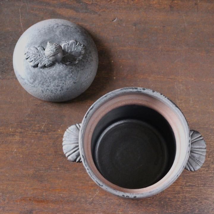 石渡磨美 どんぐり炊飯土鍋 1合 黒錆 - 作家ものの器と生活雑貨 on-la