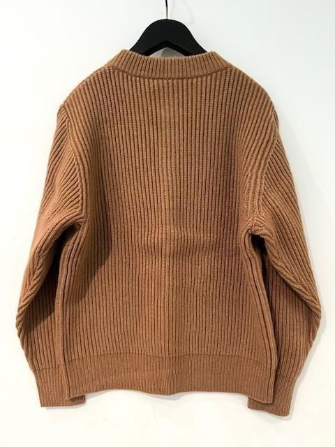 HYKE(ハイク)/RIBBED KNIT WOOL CARDIGAN