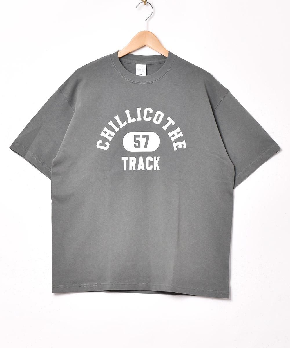 2色展開】 カレッジプリント Tシャツ【TRACK】グリーン - 古着屋