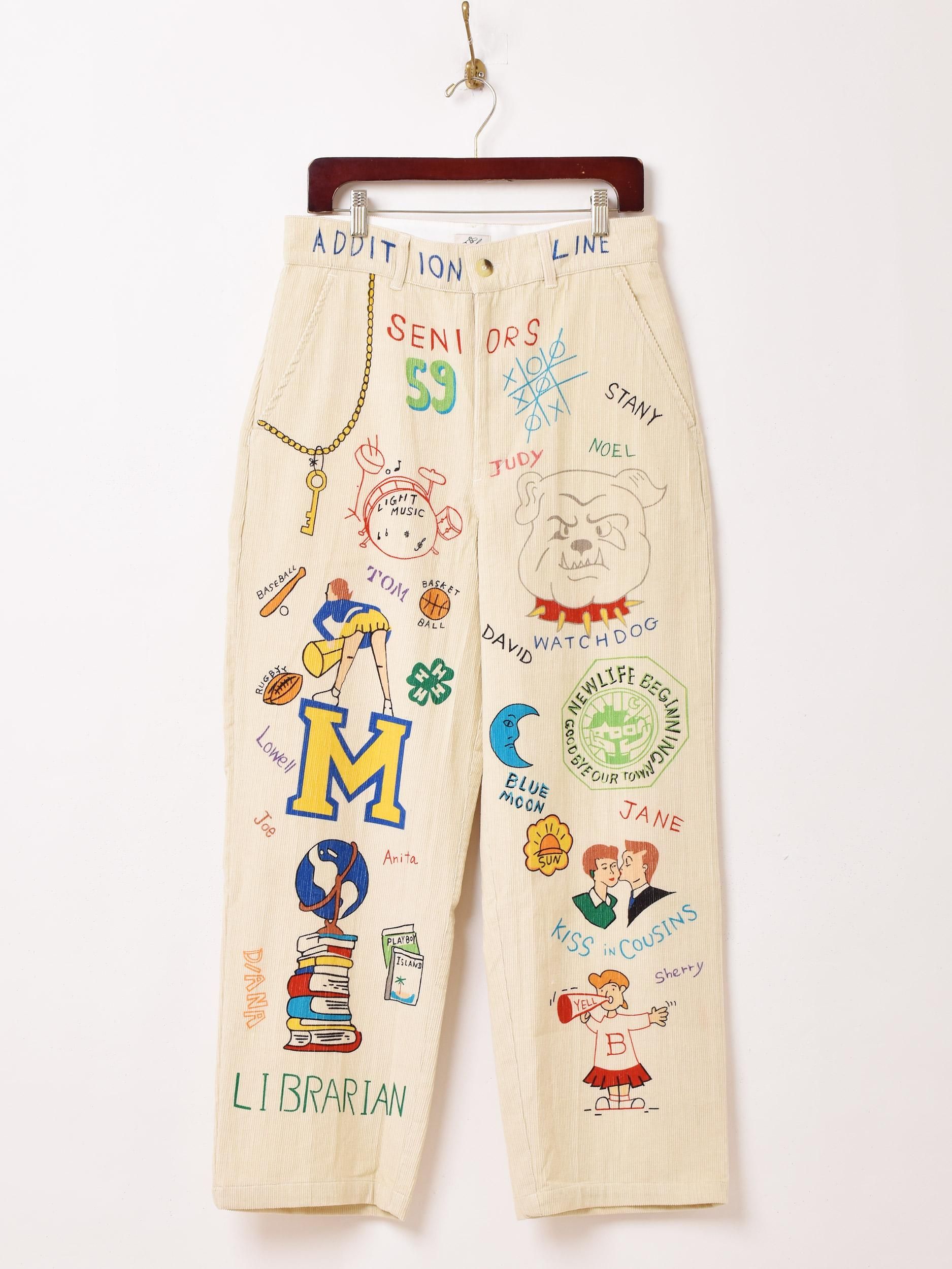 Backers メモリアルペイントパンツ | ホワイト - 古着屋