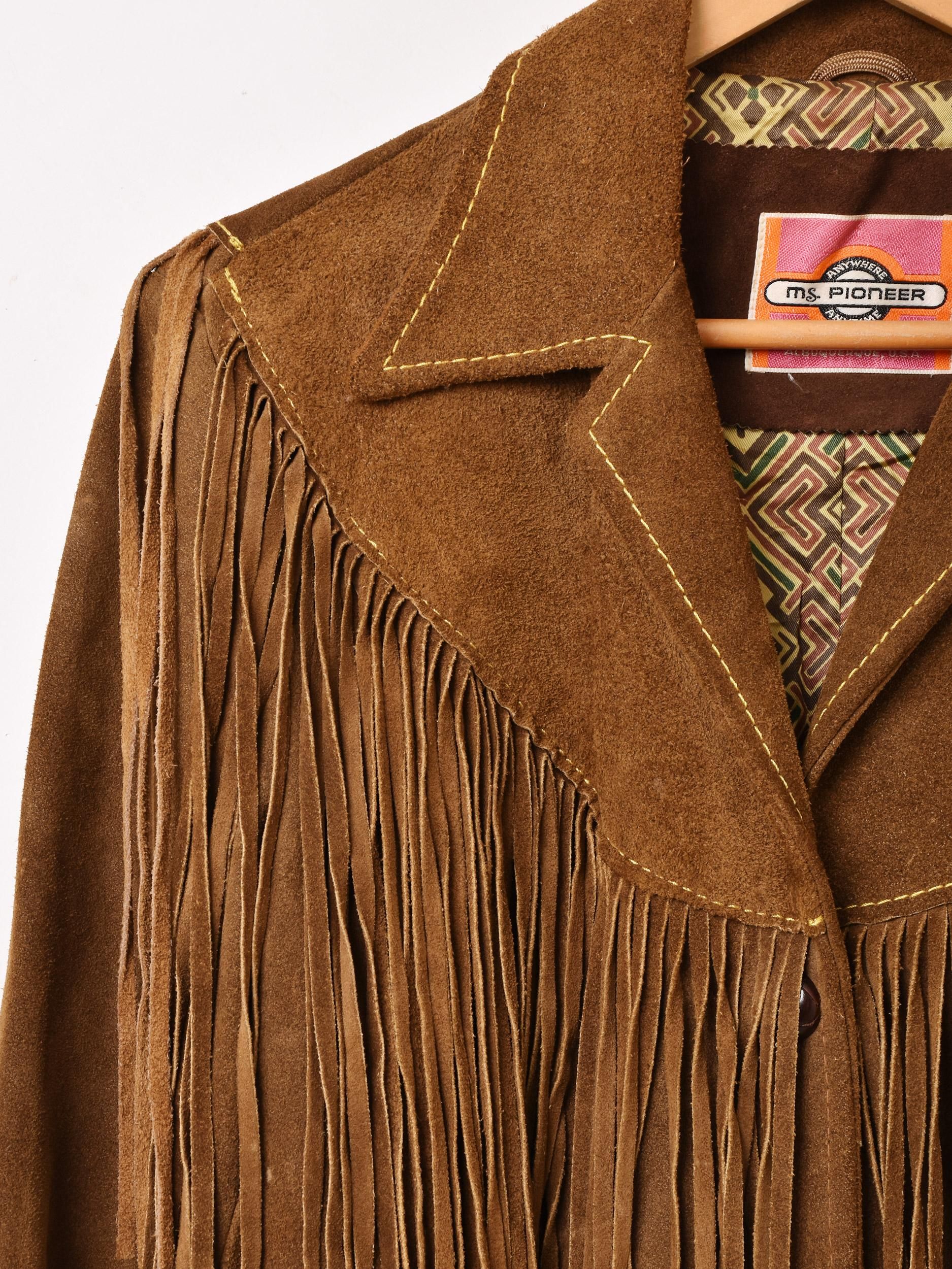 70's Ms.PIONEER フリンジジャケット | スエード - 古着屋