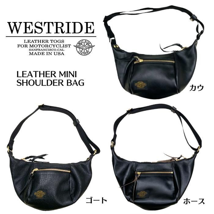 WEST RIDE/ウエストライド】バッグ/LEATHER MINI SHOULDER BAG C