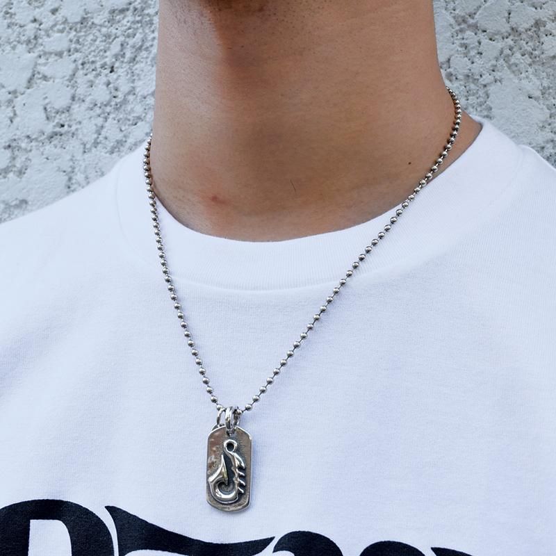 Bill Wall Leather/ビルウォールレザー】ドッグタグ/DT605:Raised Fish